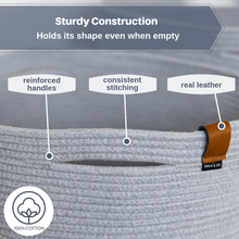 Load image into Gallery viewer, Extra Large Light Gray Basket DENJA & CO