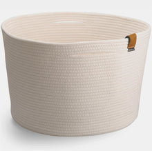 Load image into Gallery viewer, Large Ivory White Basket DENJA & CO