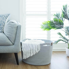 Load image into Gallery viewer, Extra Large Light Gray Basket DENJA & CO