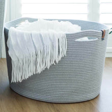 Load image into Gallery viewer, Extra Large Light Gray Basket DENJA & CO
