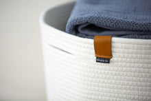 Load image into Gallery viewer, Large Ivory White Basket DENJA & CO