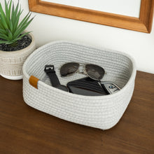 Load image into Gallery viewer, Set of Three Rectangle Baskets - Light Gray DENJA & CO